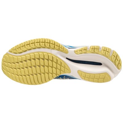 Zapatillas Para Correr Mizuno WAVE Rider 27 Amsterdam Hombre Azules Claro / Amarillos - Chile M143V